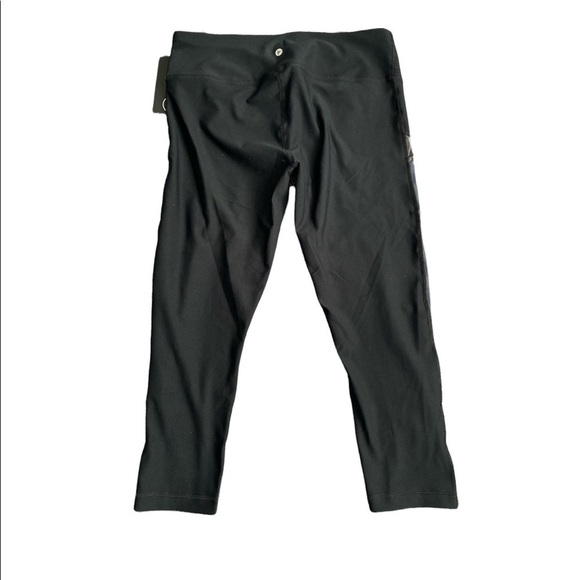 90 Degree by Reflex black and blue cropped leggings NWT - Picture 2 of 3